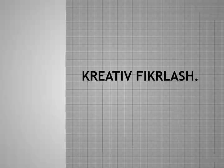 Kreativ fikrlash