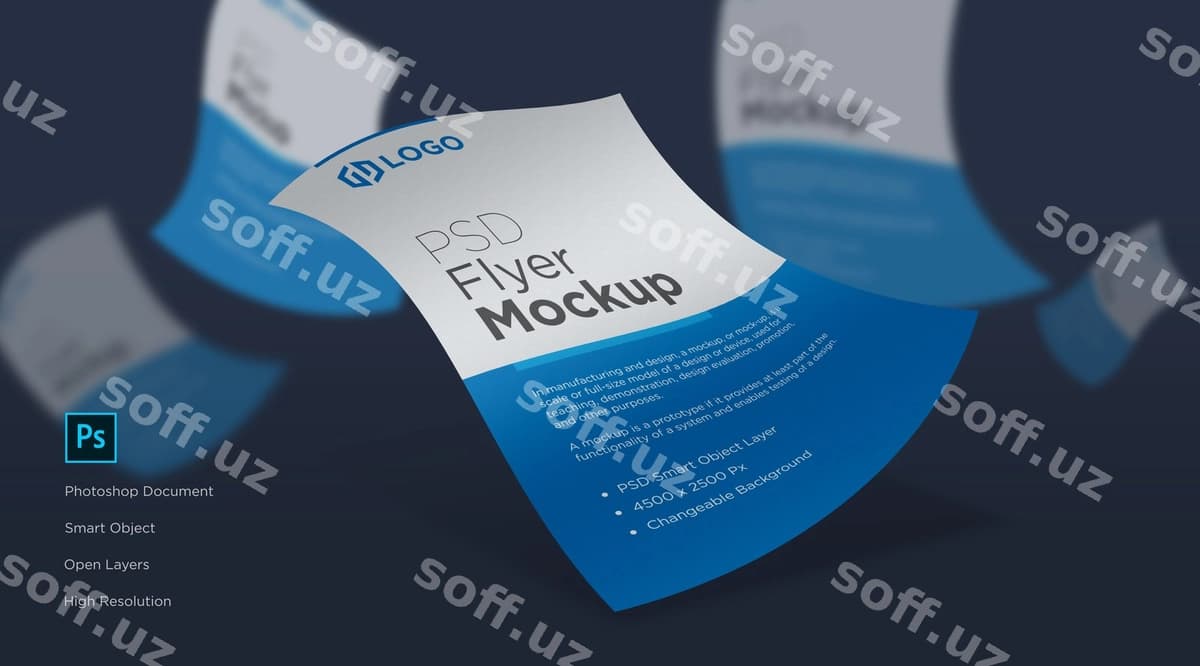 Flayer poster mockup dizayni | Flyer poster mockup design