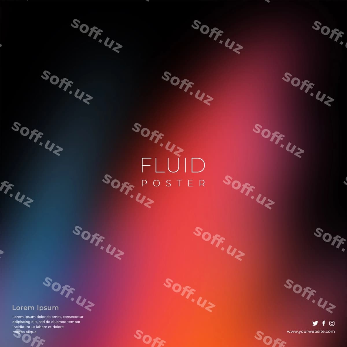 Gradientlik suv abstrakt foni | Gradient liquid abstract background