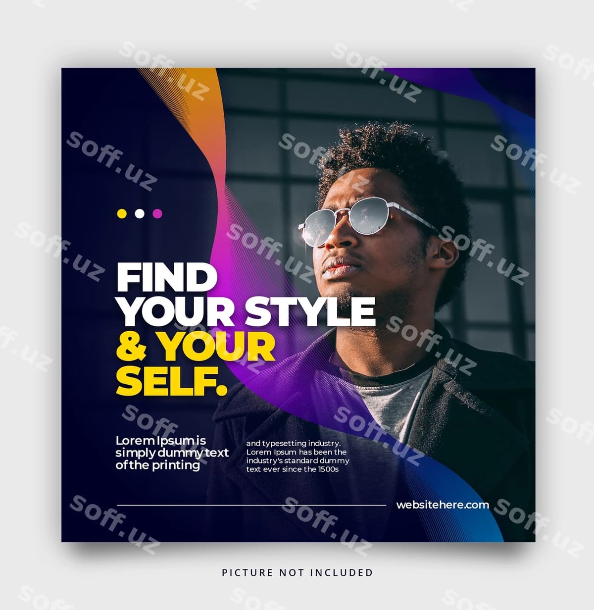 Gradient social media post template | Gradient social media post template