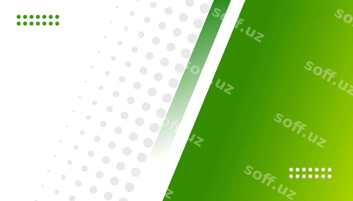 Yashil abstrakt fonda zamonaviy dizayn | Green abstract background modern design