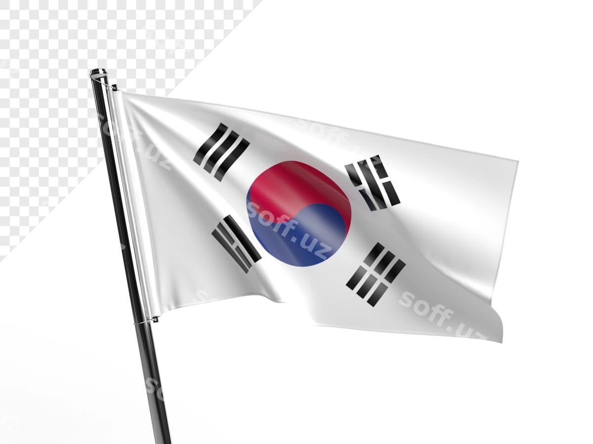Janubiy Koreya bayroqi | Korea south flag