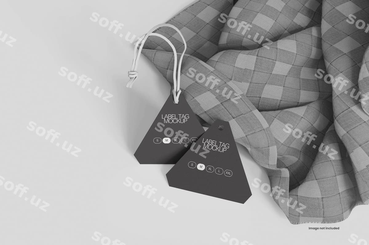 Etiket belgi namunasi | Label tag mockup