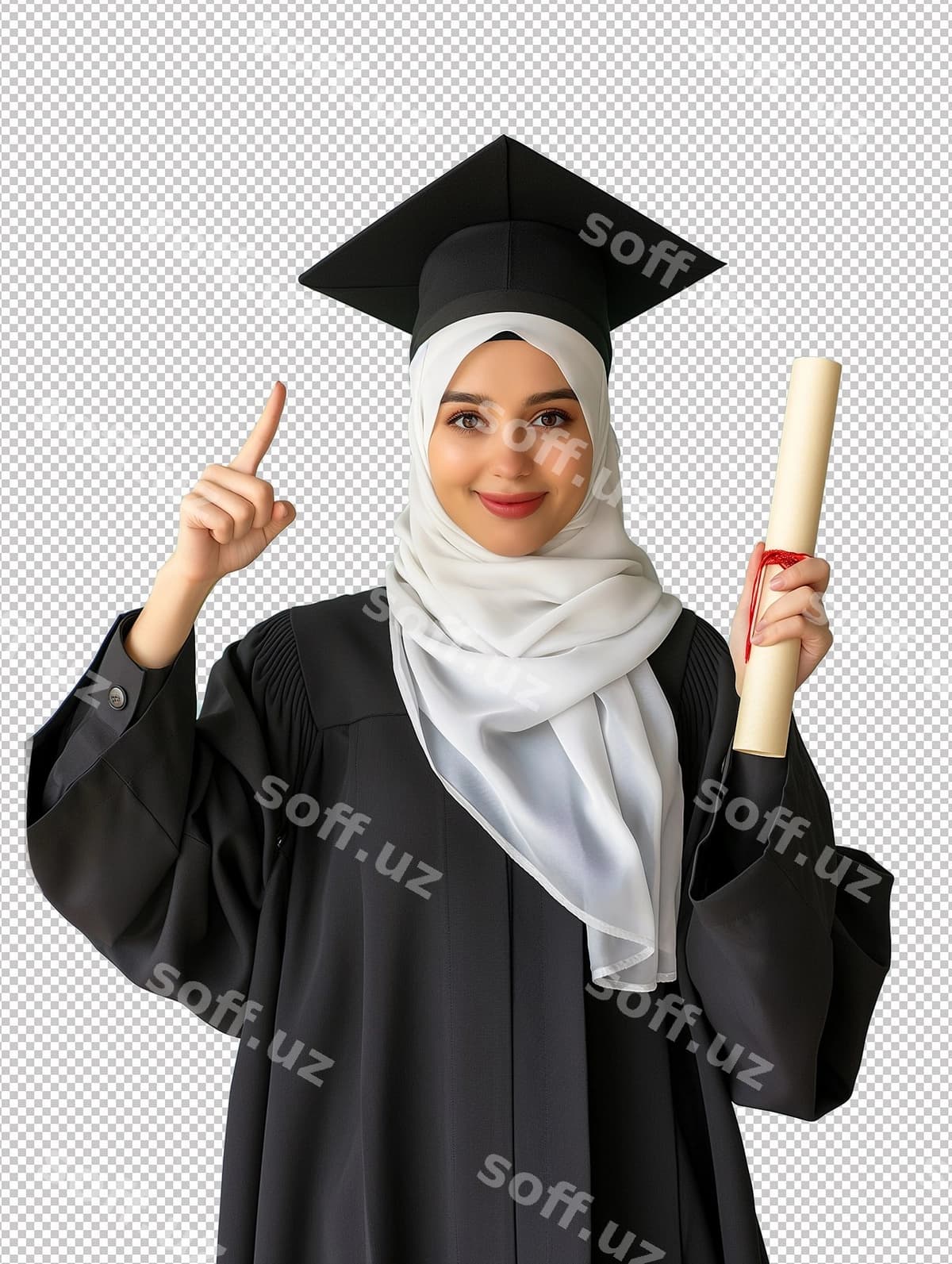 Muslim hijob qiz bitirish shlyapasi | Muslim hijab girl graduation cap