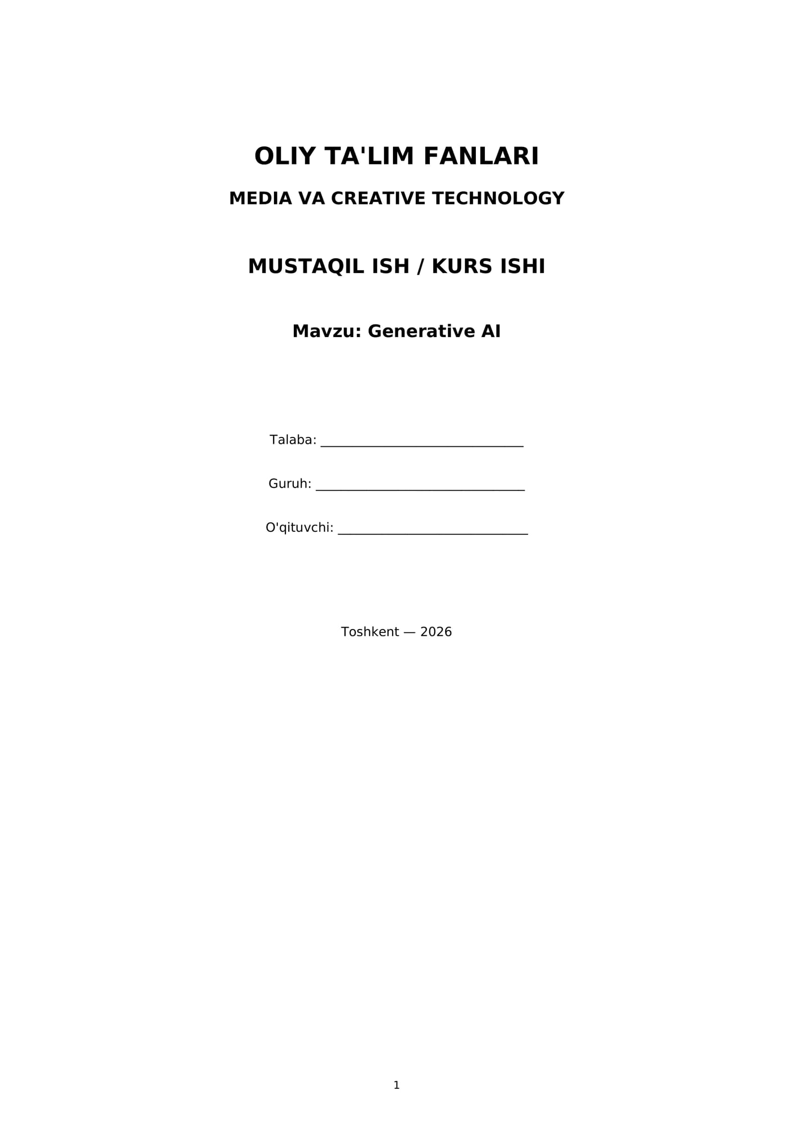 Generative AI