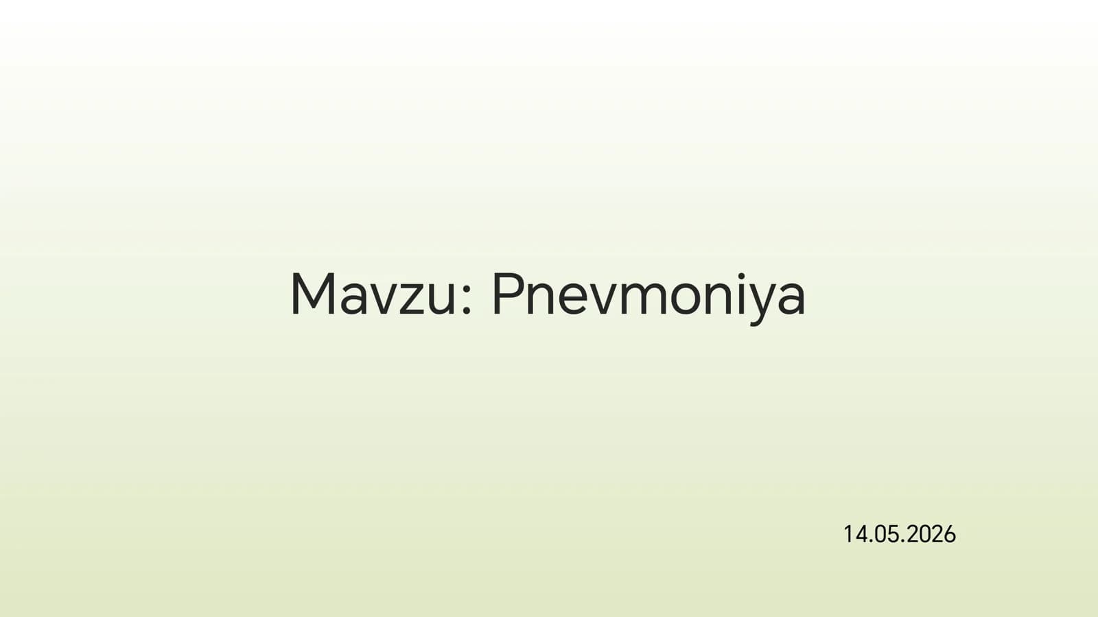Pnevmoniya