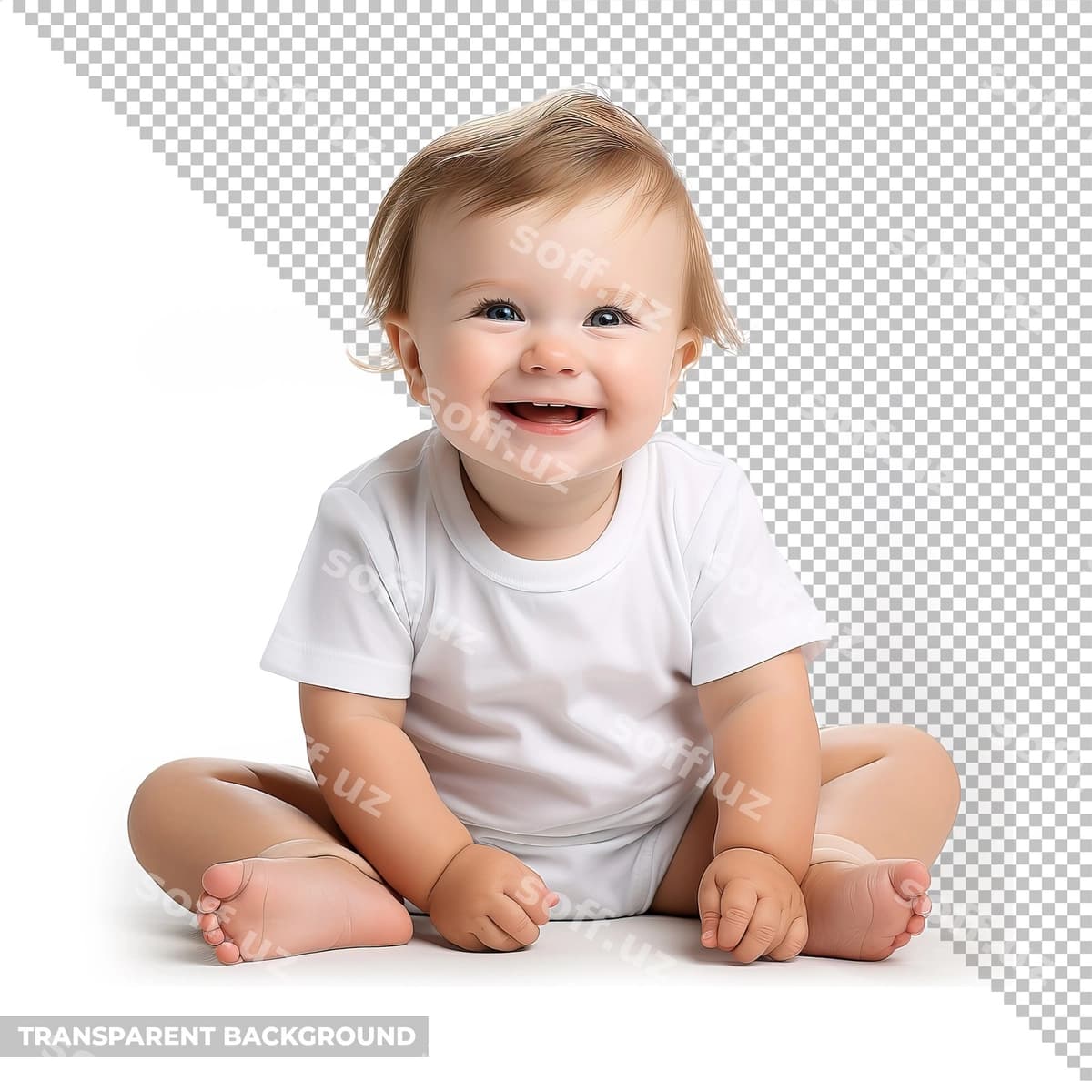 Psd bolasi fonli bo'lmasdan ajralgan | Psd baby isolated without background