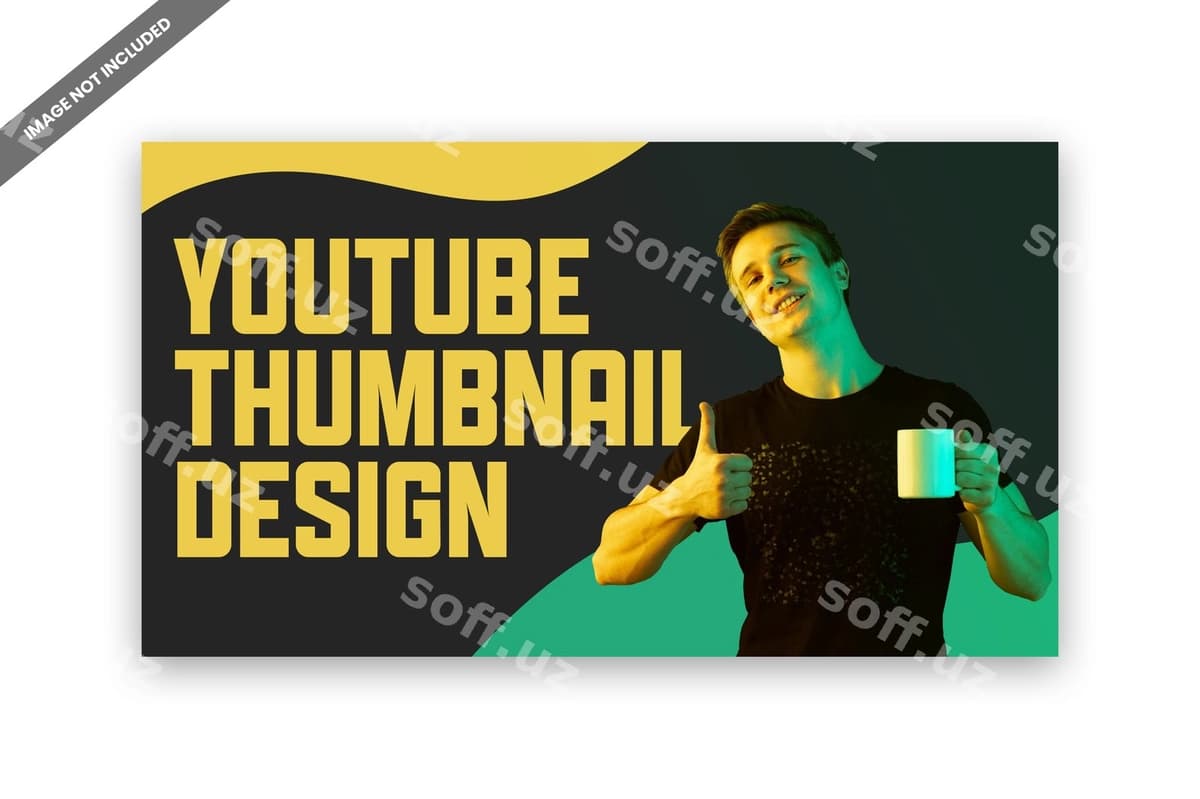 Psd YouTube minyatura qopqog'ri dizayni | Psd youtube thumbnail cover design