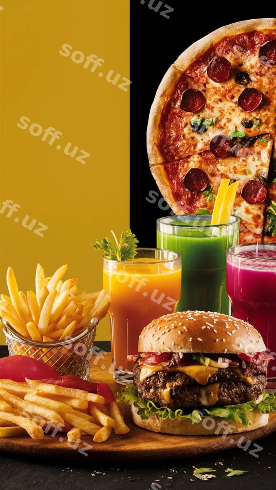 Restoran ovqatlanish menyusi flyeri | Restaurant food menu flyer