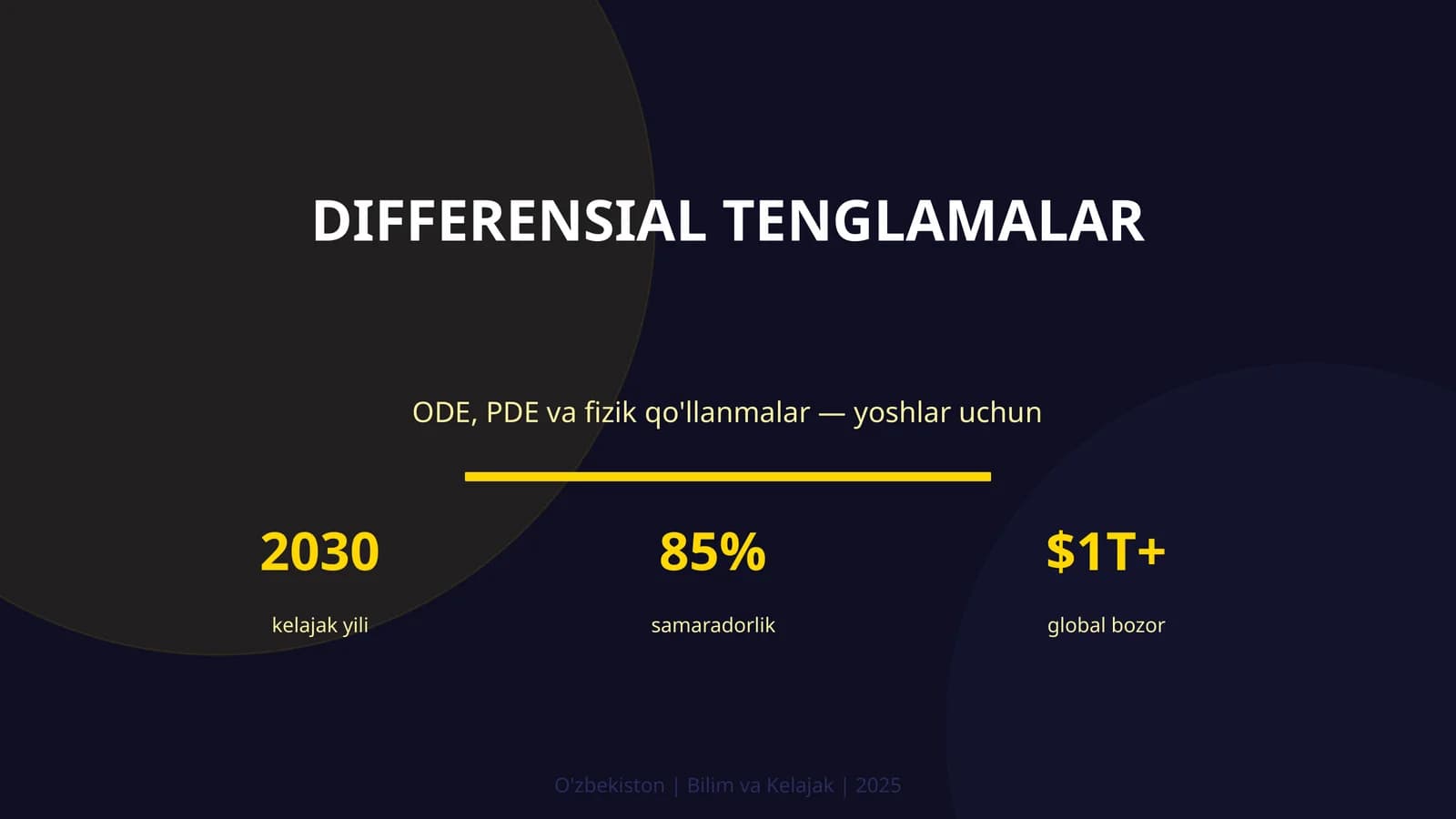 DIFFERENSIAL TENGLAMALAR