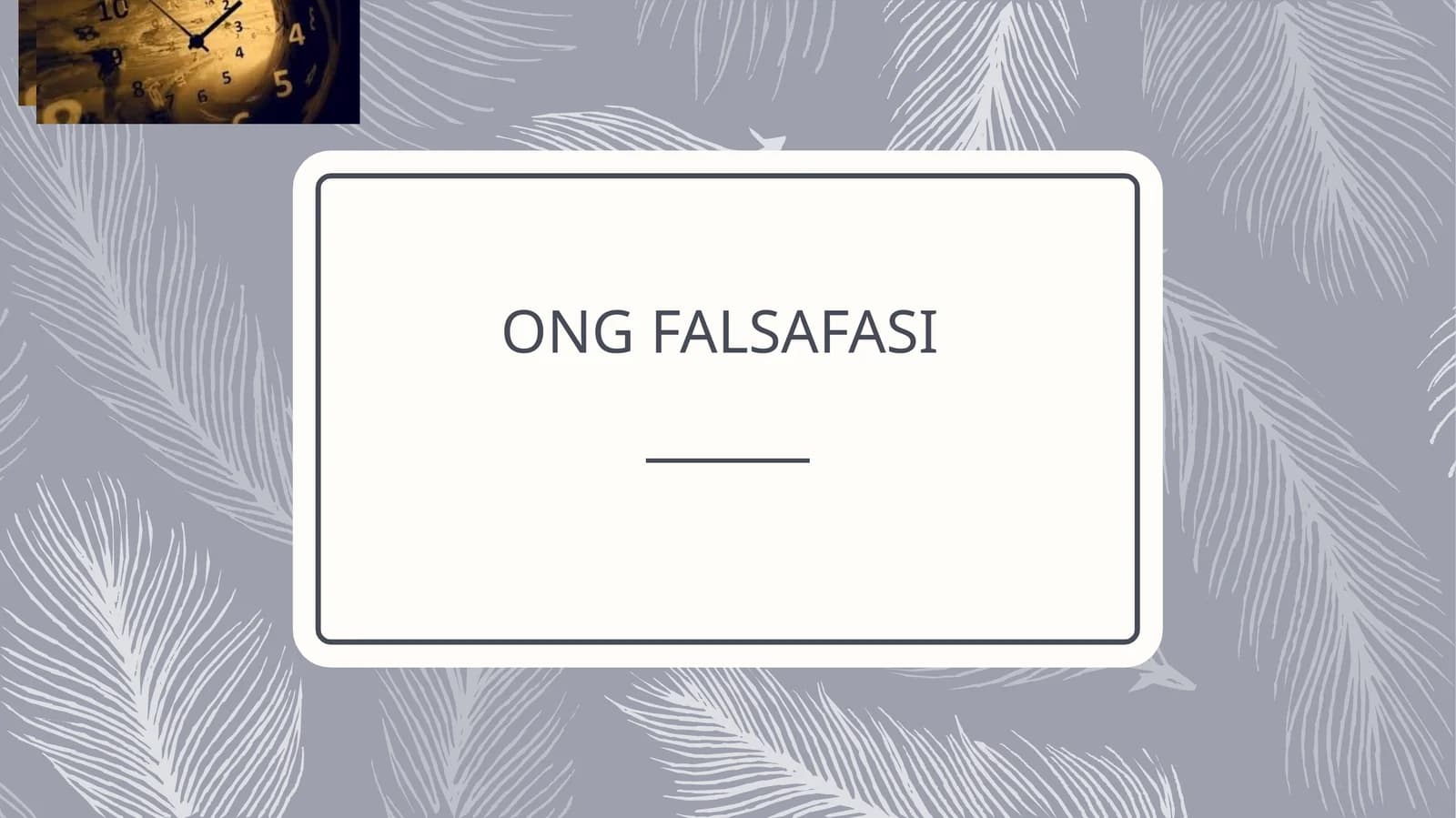 ONG FALSAFASI