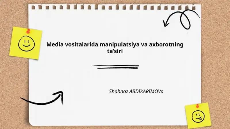 Media vositalarida manipulatsiya va axborotning taʼsiri