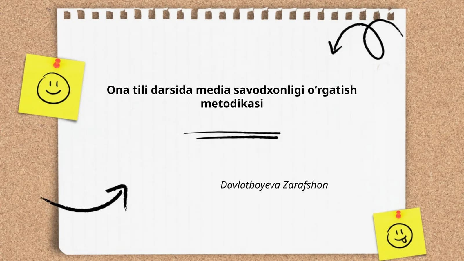 Ona tili darsida media savodxonligi oʻrgatish metodikasi