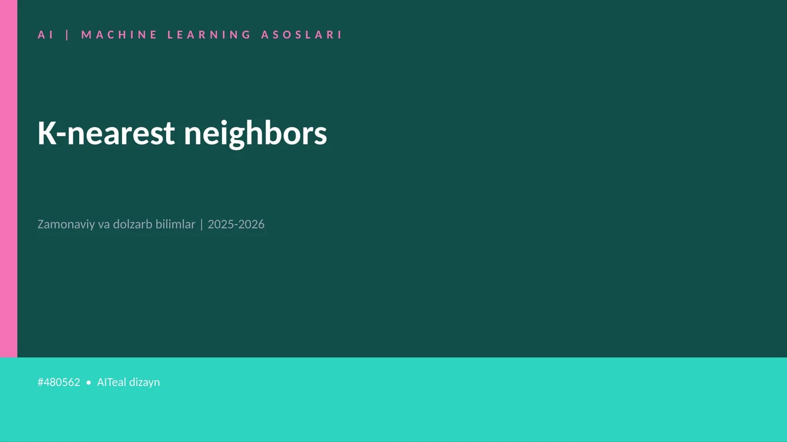 K-nearest neighbors