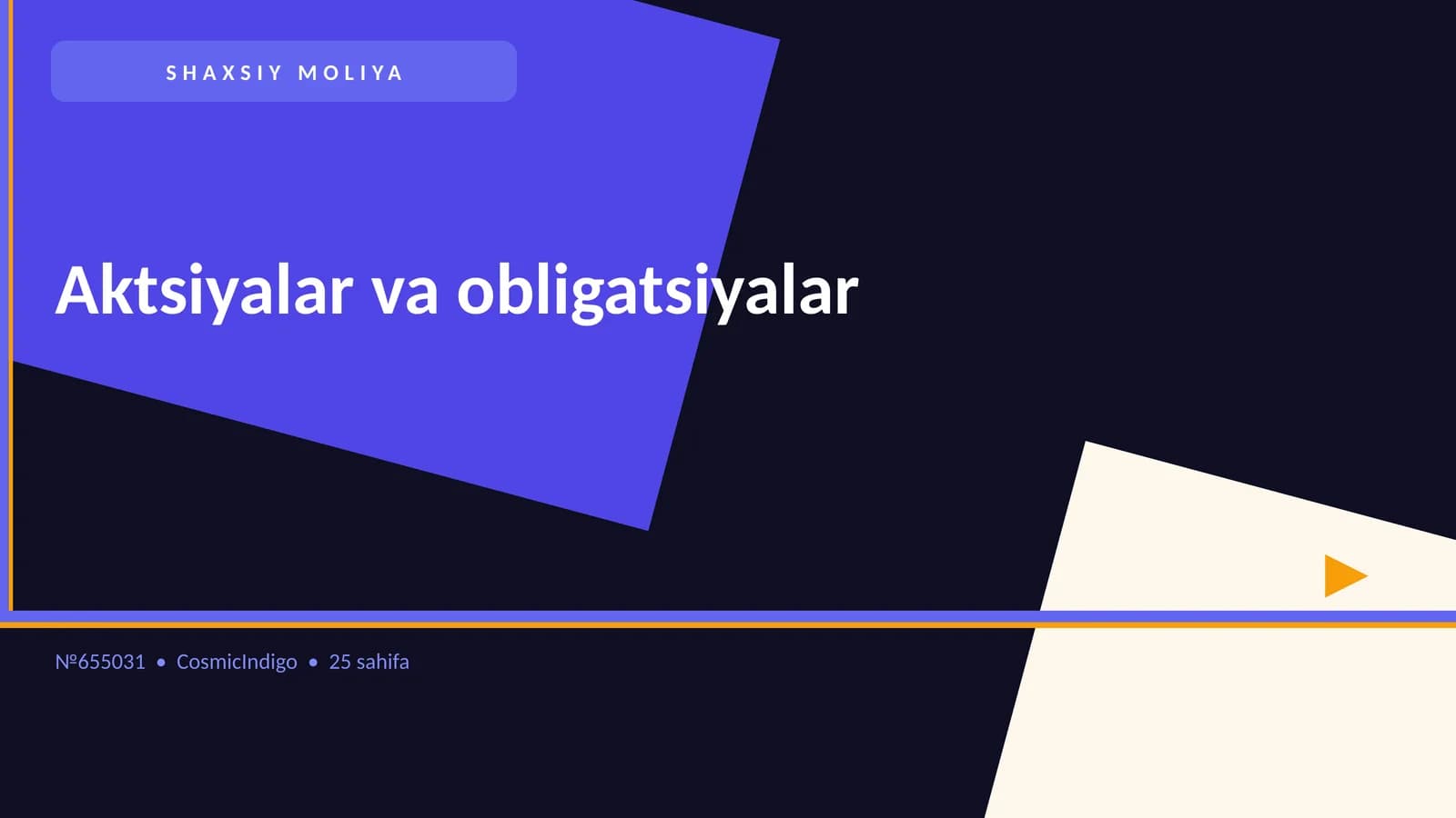 Aktsiyalar va obligatsiyalar