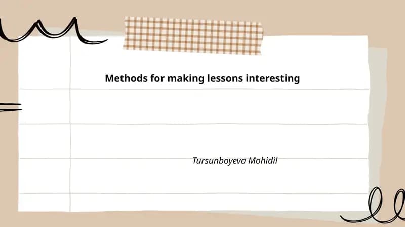 Interactive Learning Techniques