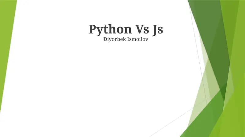 Python Vs Js