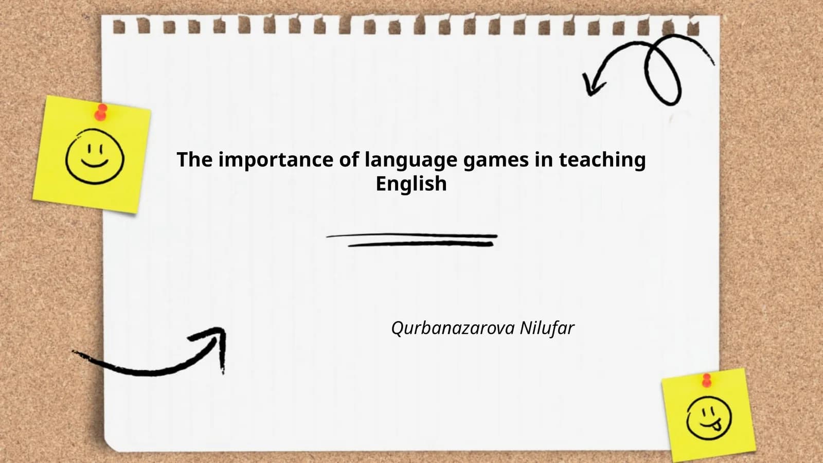 Importance of language games in teaching English