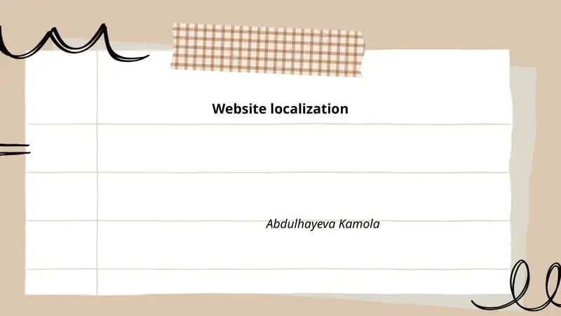 Website Localization