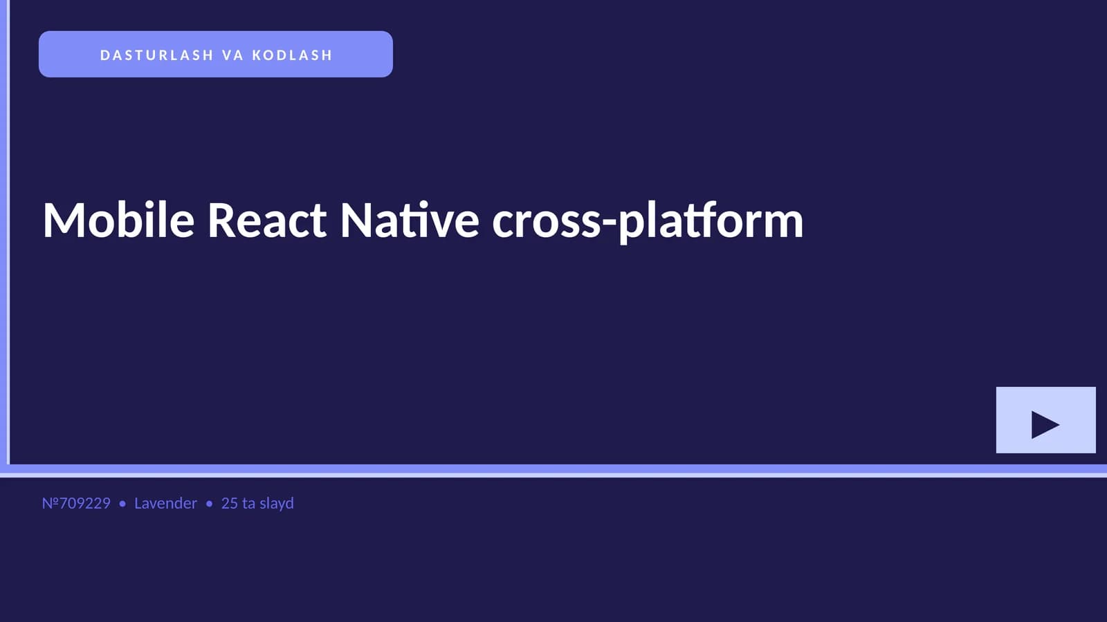 Mobile React Native cross-platform