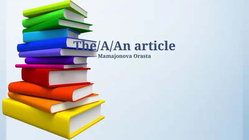 The Article in Context