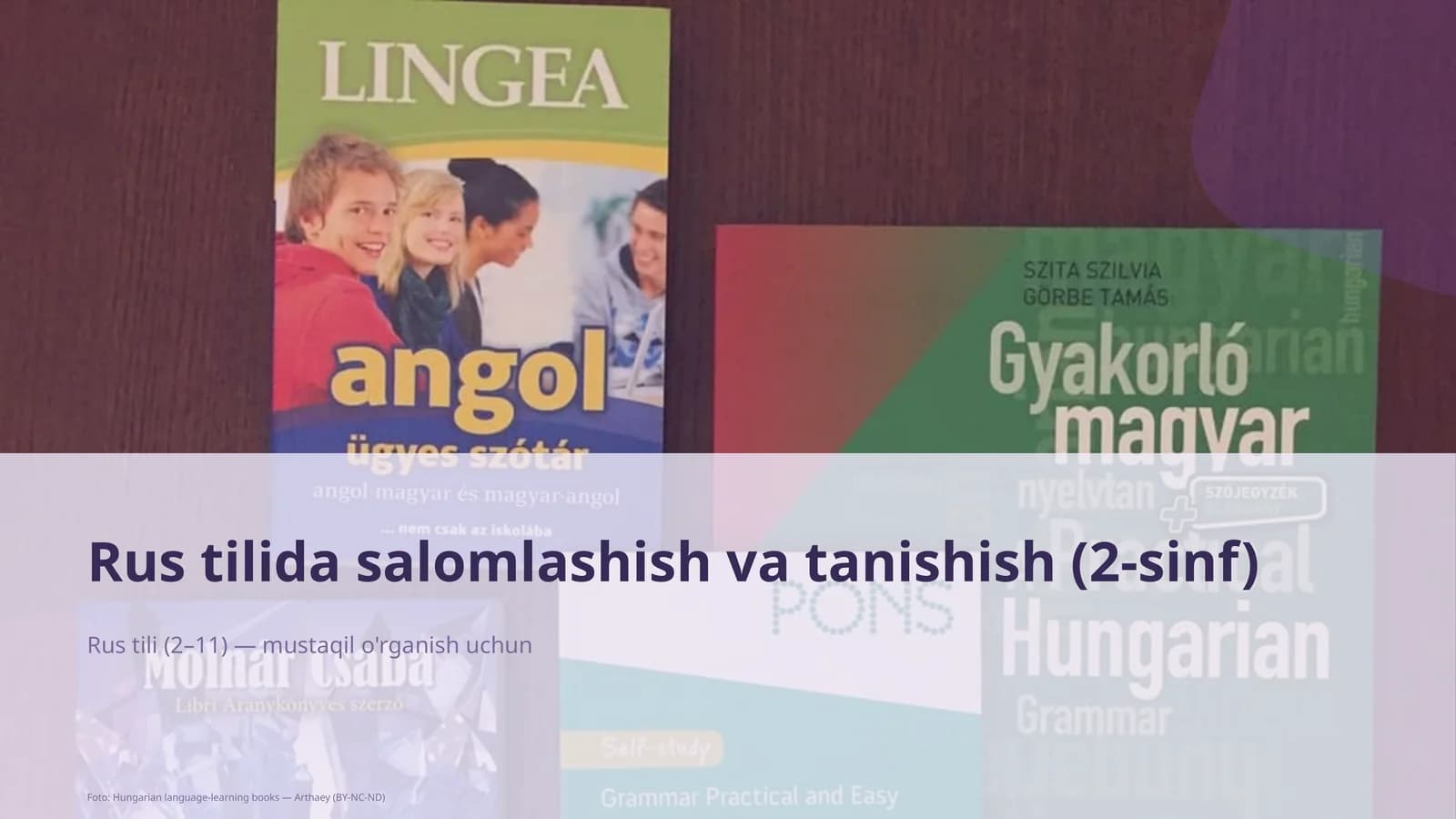 Rus tilida salomlashish va tanishish (2-sinf)