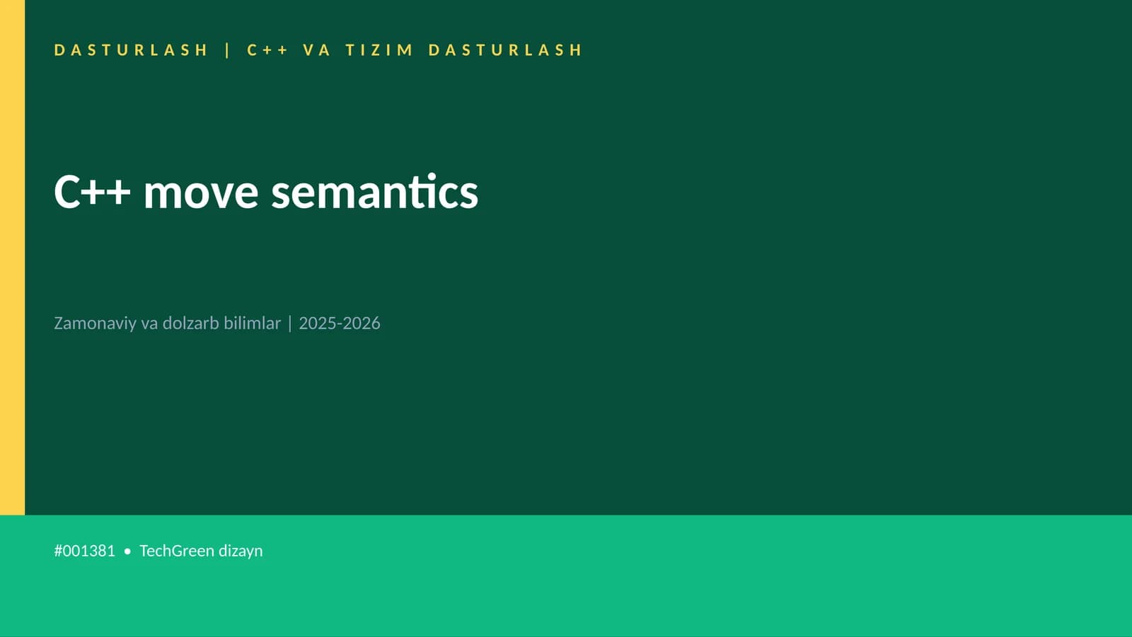 C++ move semantics