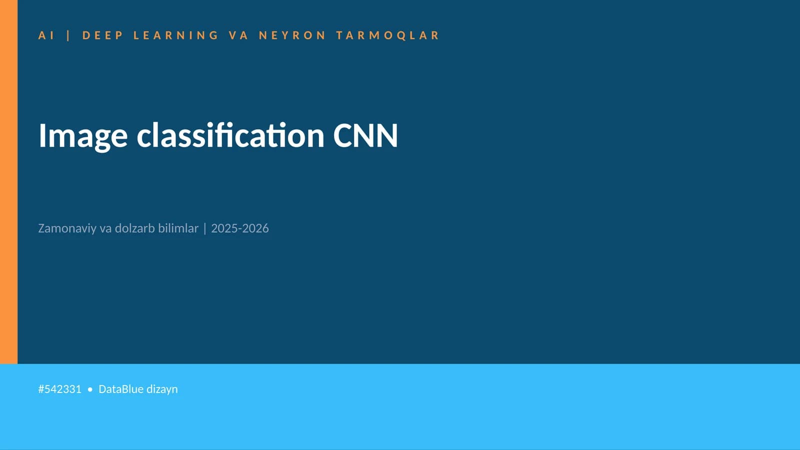 Image classification CNN