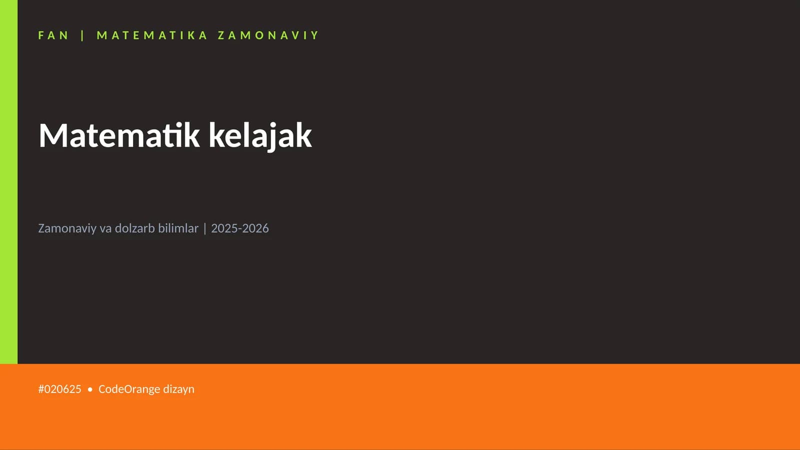 Matematik kelajak