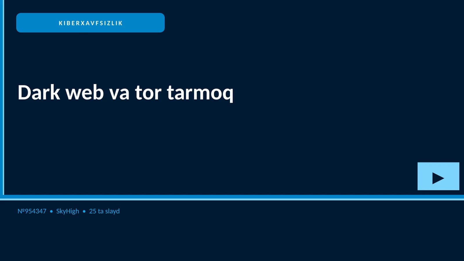 KIBERXAVFSIZLIK