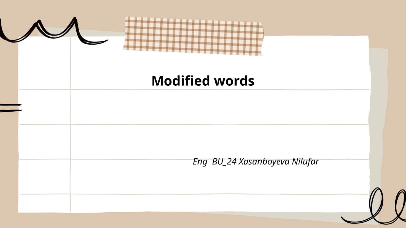 Adjectives