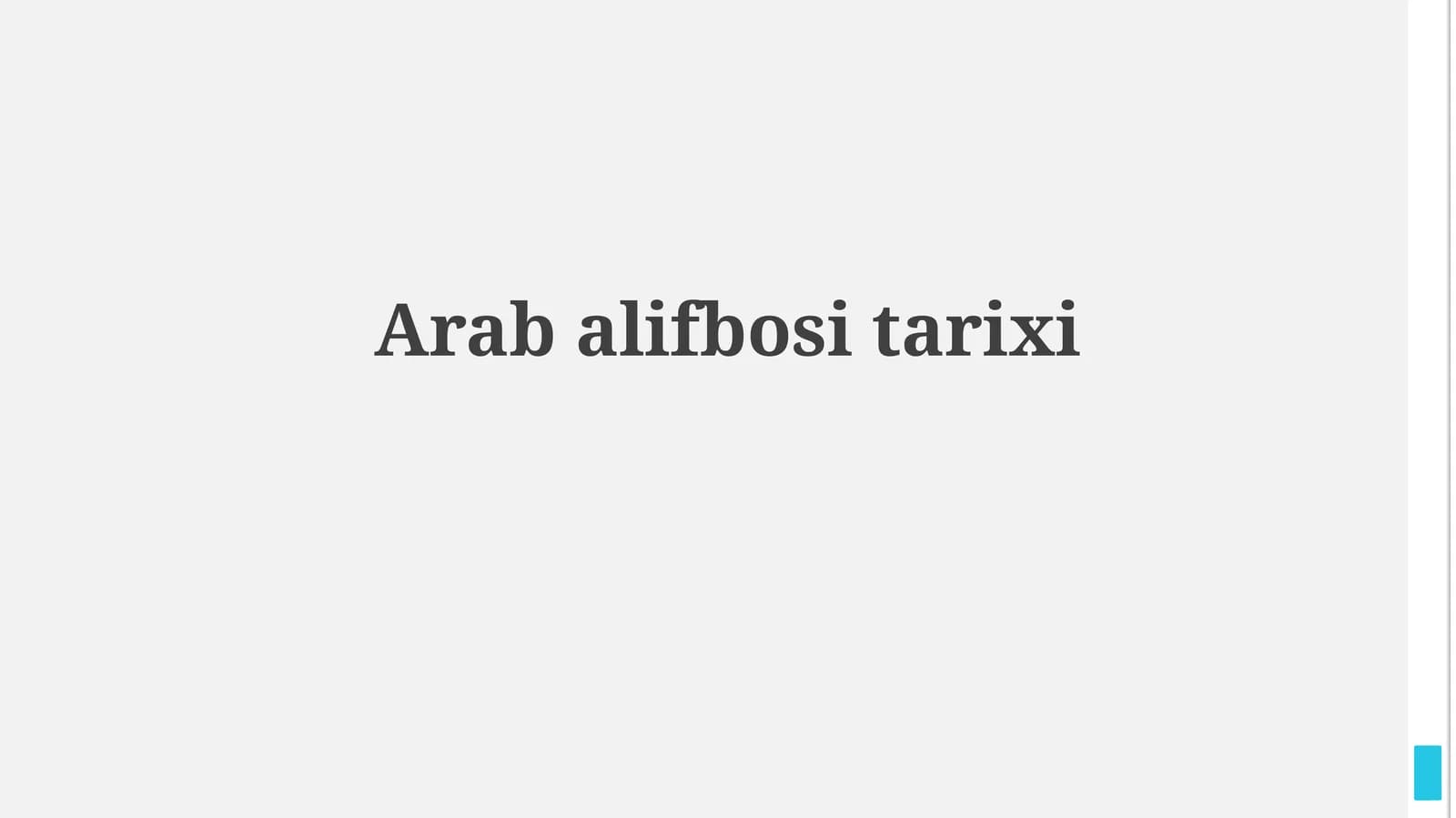 Arab alifbositarixi