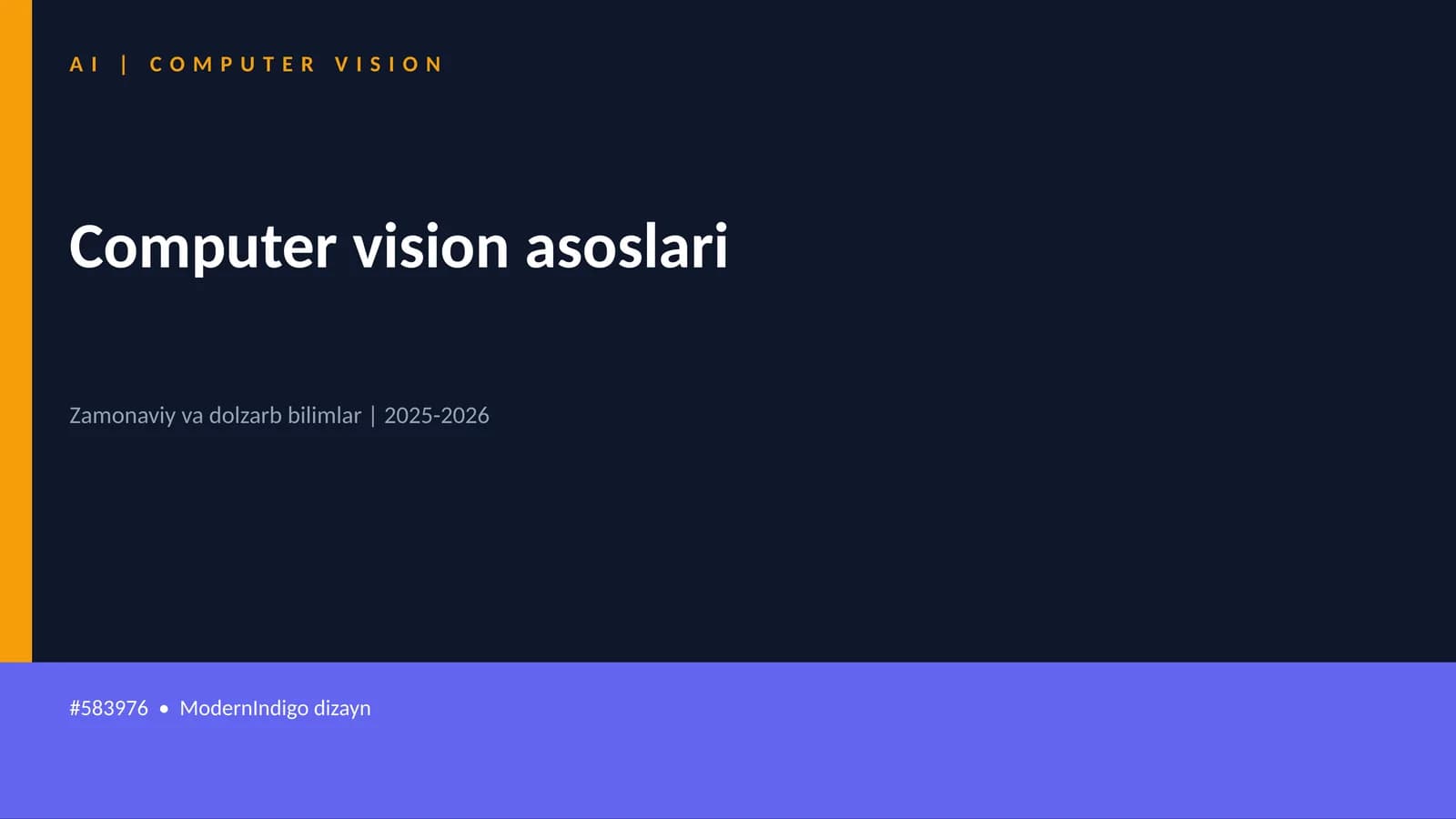 Computer vision asoslari