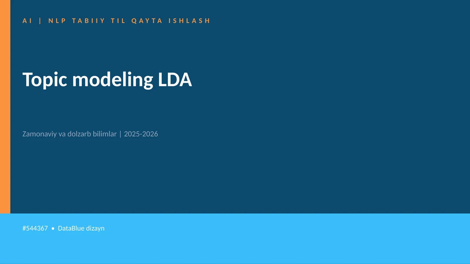Topic modeling LDA