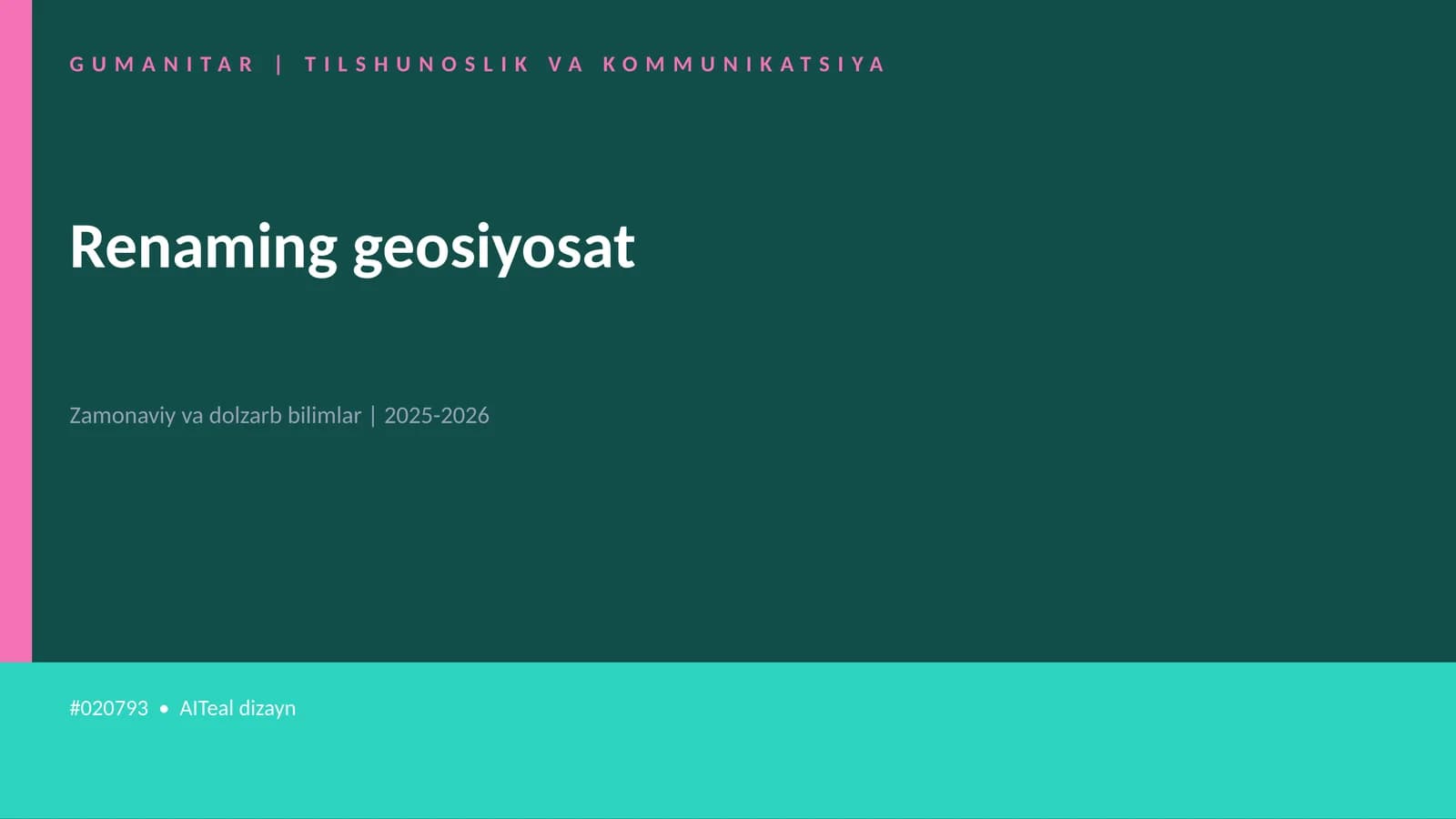 Renaming geosiyosat