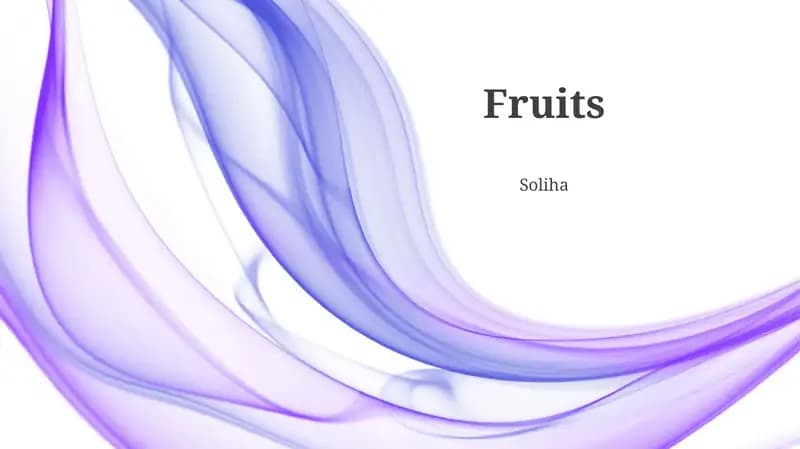 Fruits