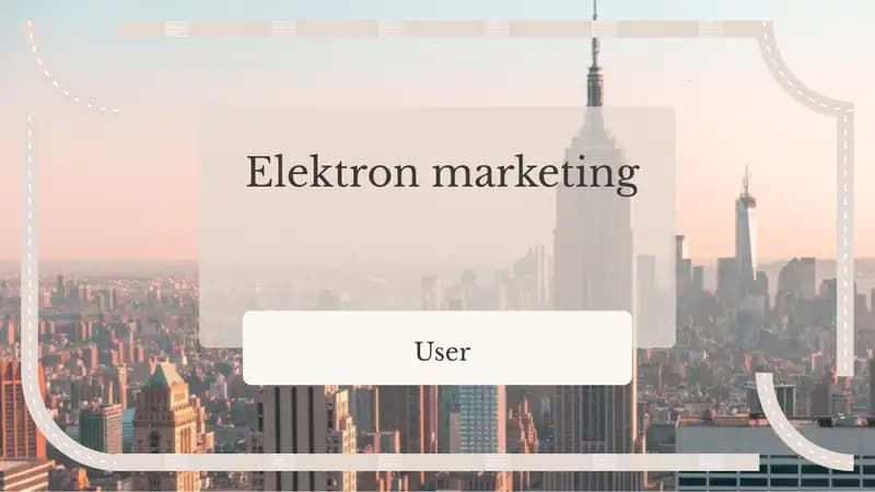 Elektron marketing