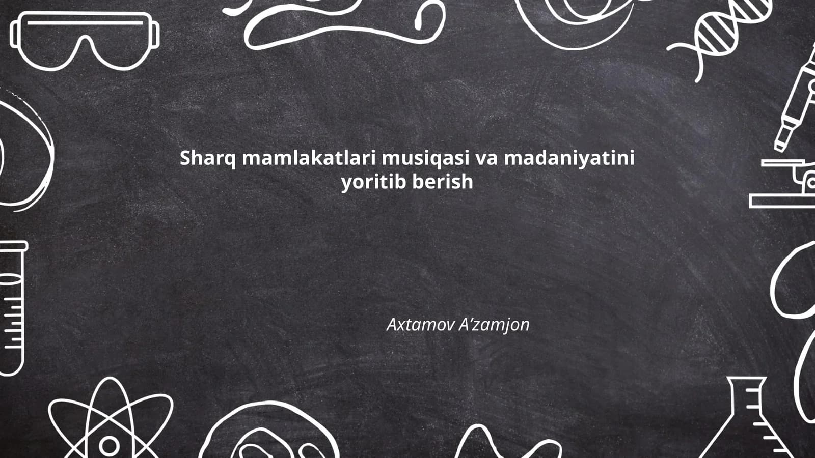 Sharq mamlakatlari musiqasi va madaniyatini yoritib berish