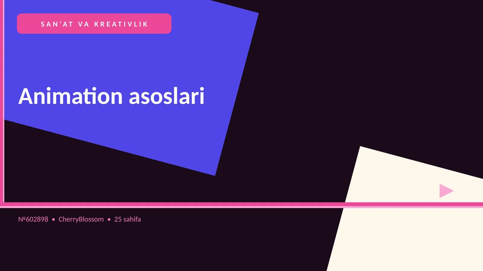 Animation asoslari