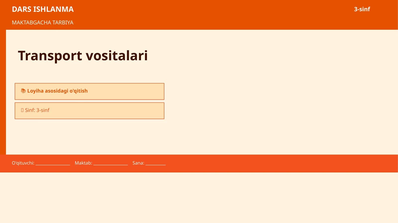 DARS ISHLANMA