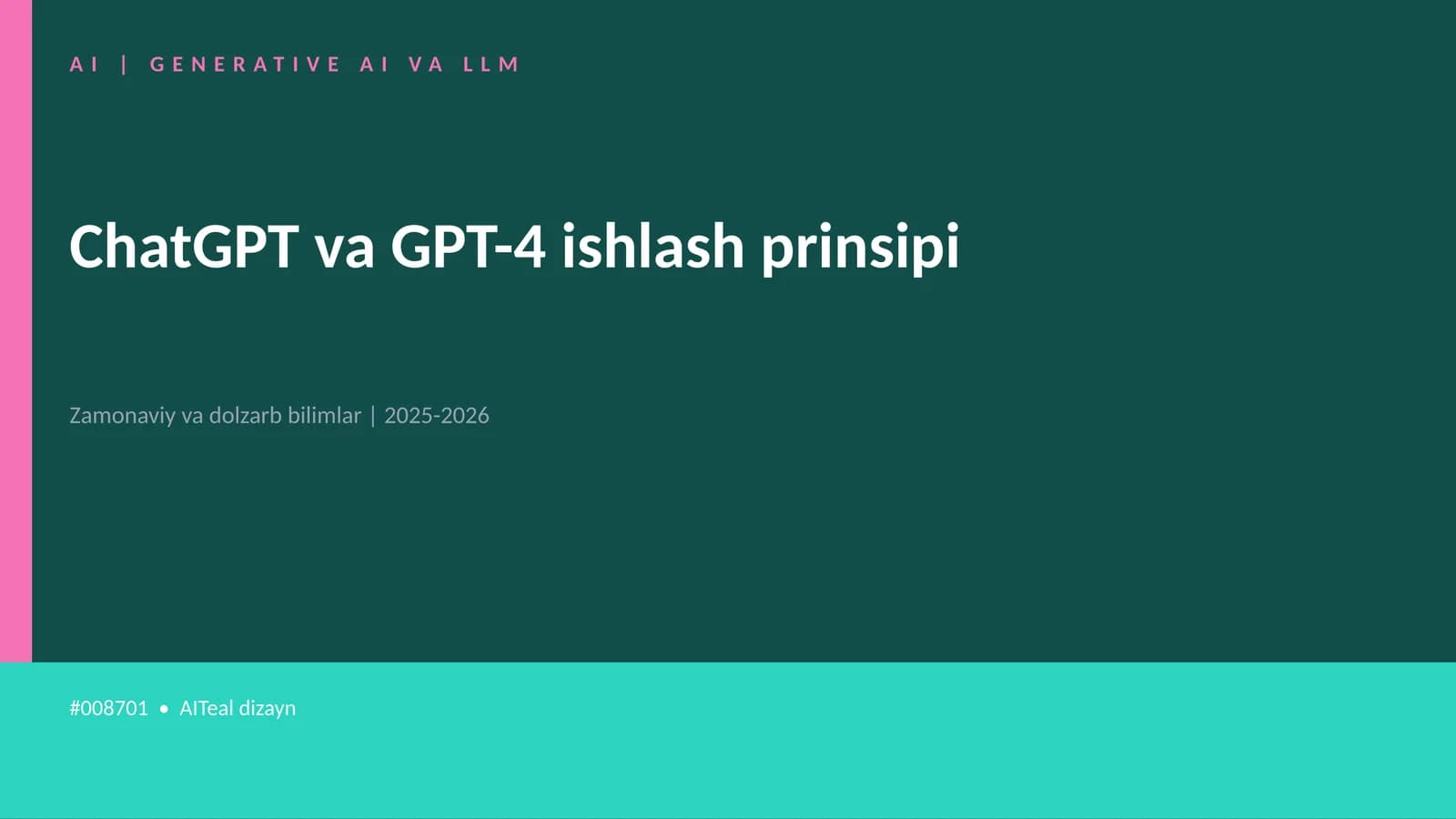 GENERATIVE AI VA LLM