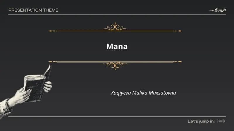 Mana fanining tarixi