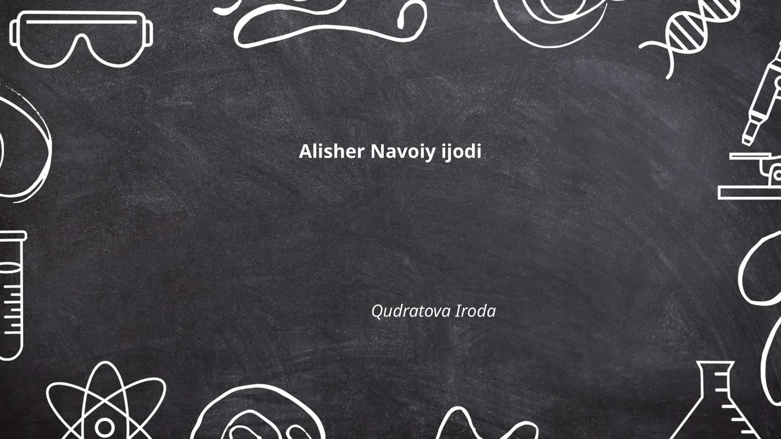 Alisher Navoiy ijodi