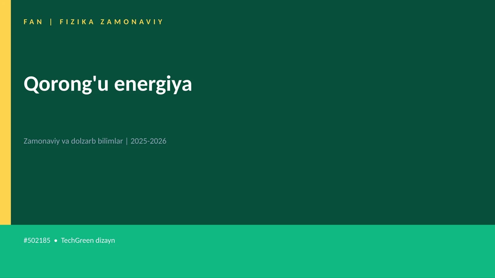 Qorong'u energiya