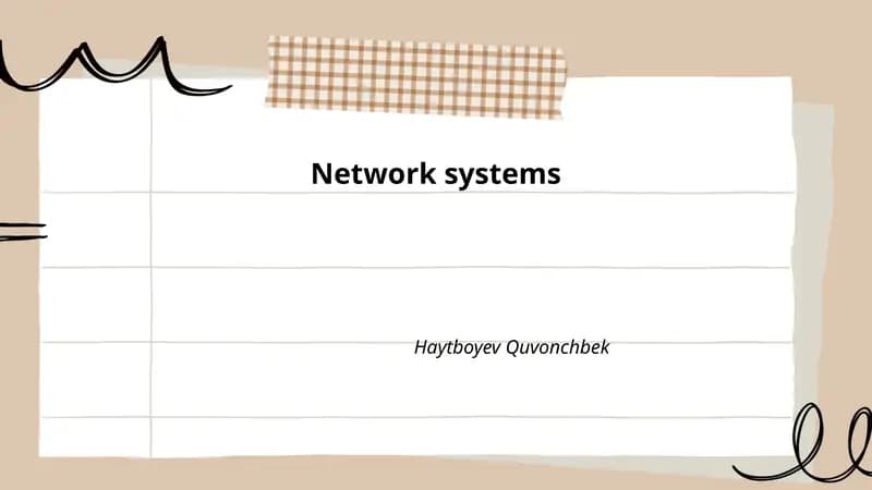Network Systems