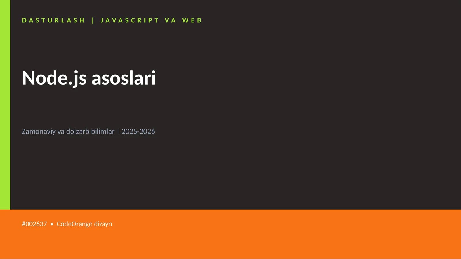 Node.js asoslari