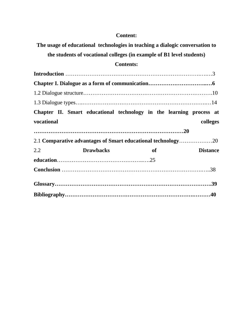 Smart educational technology in teaching dialogic conversation