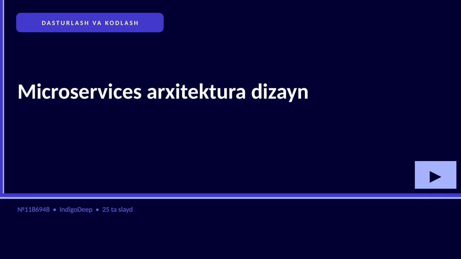 Microservices arxitektura dizayn