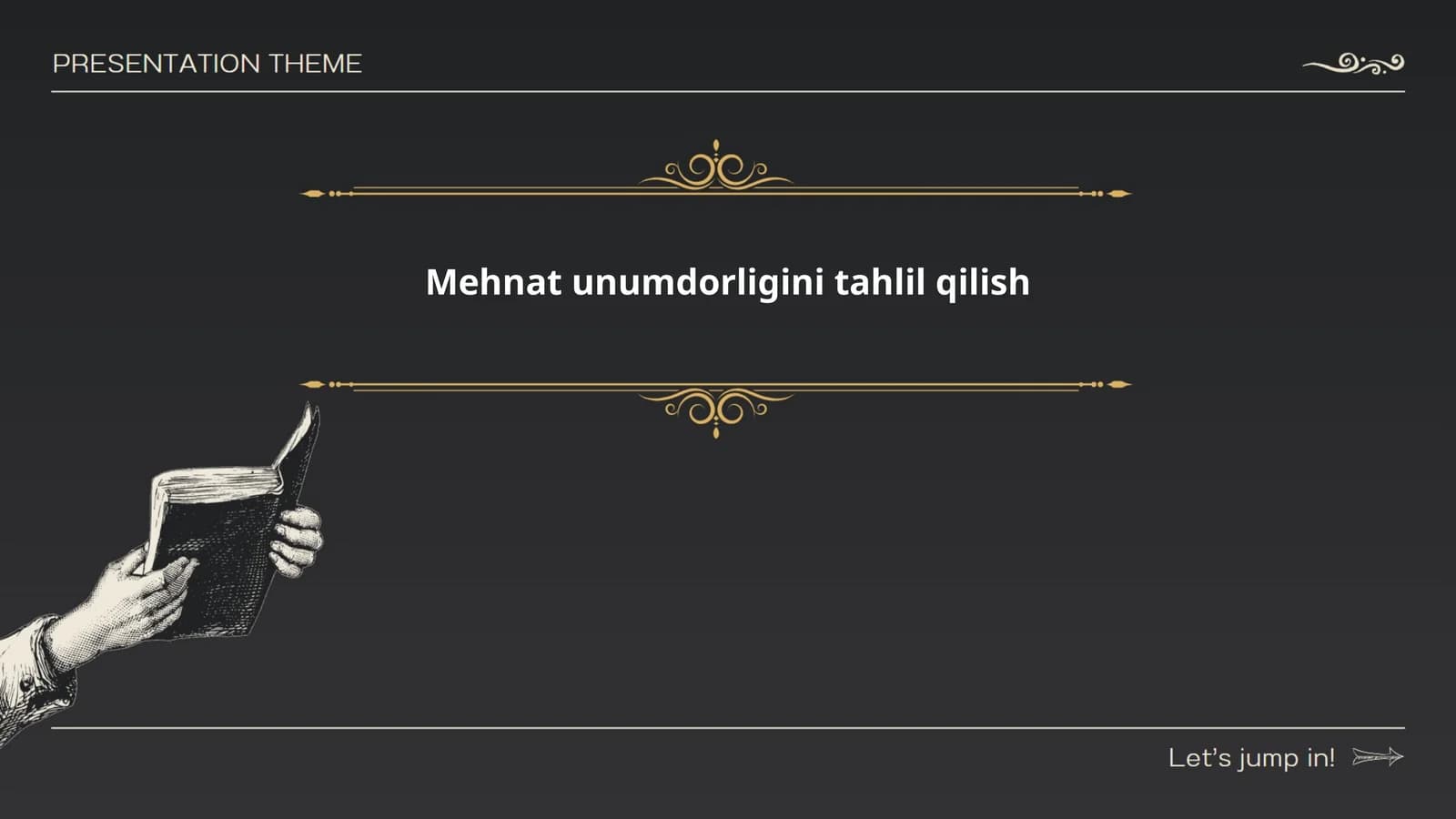 Mehnat unumdorligini tahlil qilish