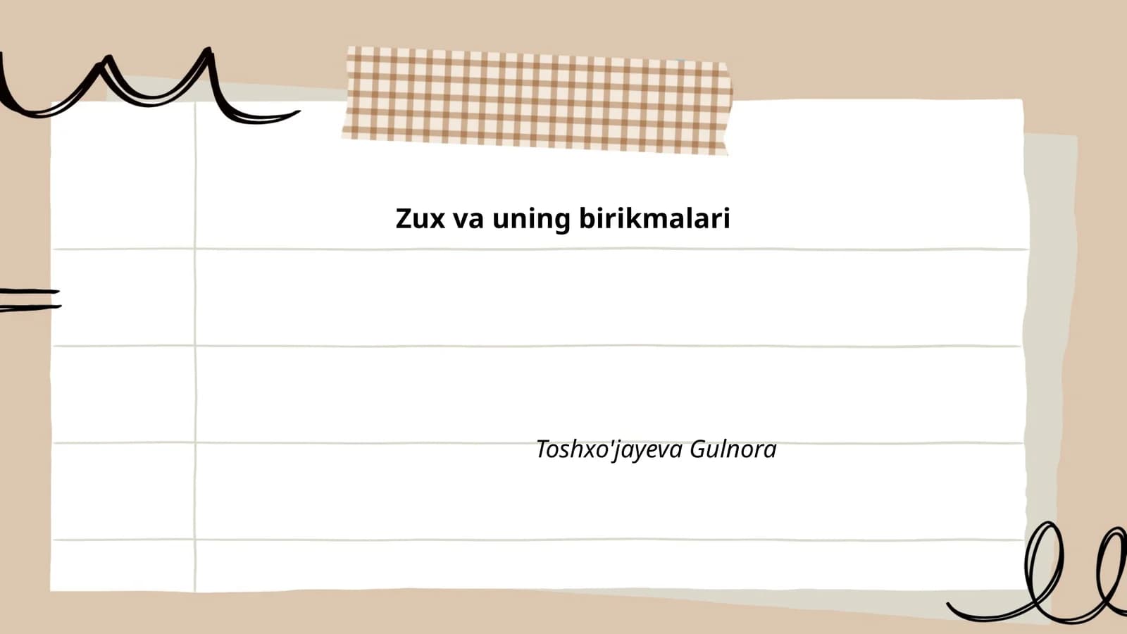 Zux va uning birikmalari